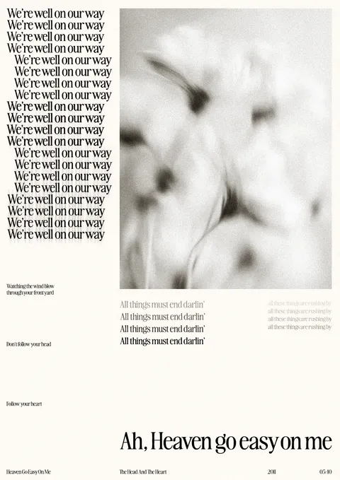 Heaven Go Easy on Me design
